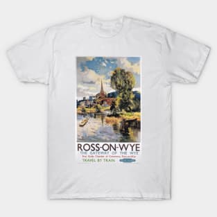 Ross-on-Wye, Herefordshire - BR - Vintage Railway Travel Poster - 1951 T-Shirt